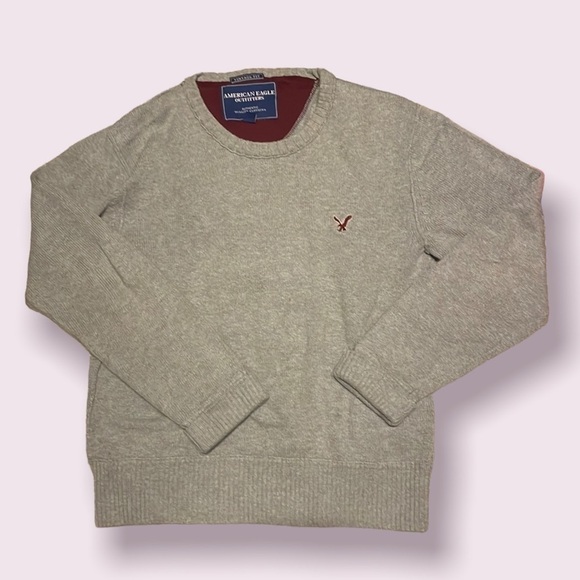 VINTAGE Fit American Eagle Outfitters Gray Sweater Pull Over Medium‎ - Picture 1 of 7